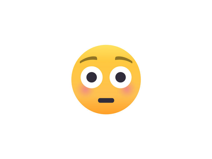 emoji of an embarrassed face