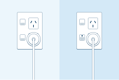 Illustration of a plug in a wall socket